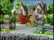 The hall in Postman Pat and the Toy Soldiers