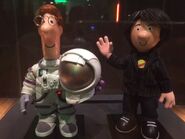 Pat (in his spacesuit) and Professor Ryan Farrow at the Great North Museum