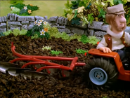 The Plough in Postman Pat Follows a Trail.