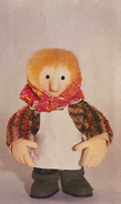 Character reference shot of the puppet used in the 1990's specials and Series 2