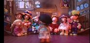 Meera prepares to play Cinderella