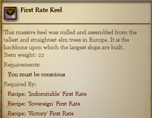 First Rate Keel