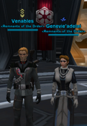 Grand Moff Venables and Moff Adelai on the Imperial Fleet