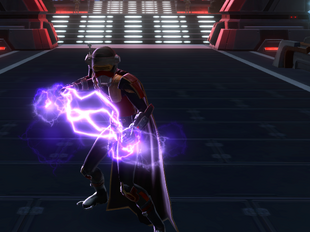 Channeling Sith lightning.