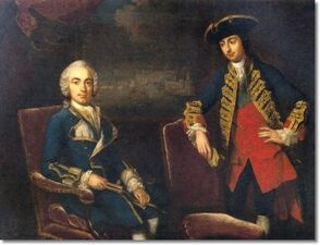 Attributed-to-george-knapton-double-portrait-of-naval-officers