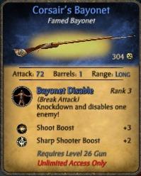 Corsair's Bayonet