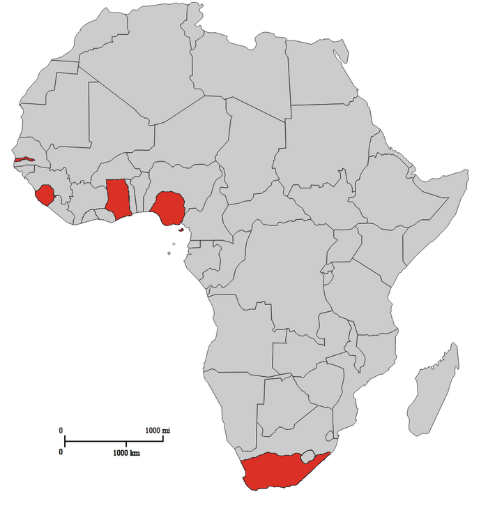 British Africa Map 1747