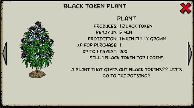 Black token plant