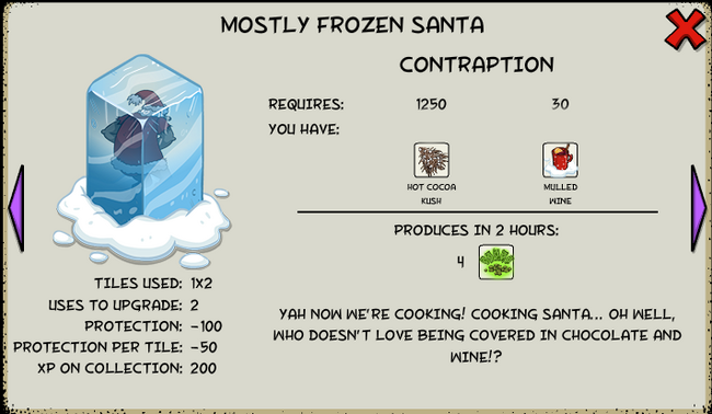 Mostly Frozen Santa