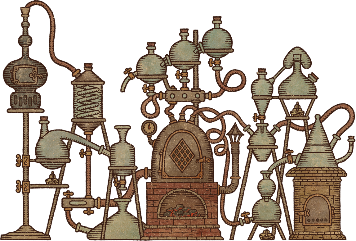 Potion Craft алхимическая машина. Алхимические колбы. Алхимические склянки. Приборы для алхимии.