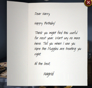 Hagrids letter