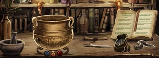 Brass Cauldron Used In Potions