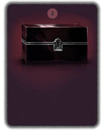 The gleaming jet black box with a silver lock and key, marked with a mysterious rune that you know to be the mark of Merlin.