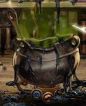 A melted cauldron