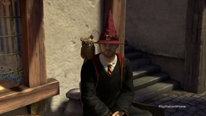 A player with a Screech Owl