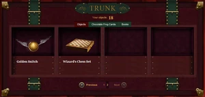 View of Pottermore Trunk.