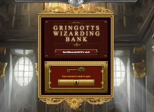 The moment before opening the vault