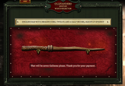 Ollivanders Bespoke Wand Selector, Pottermore Wiki