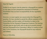 Appeal letter