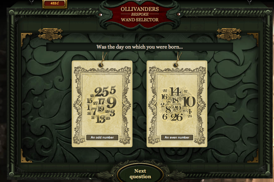 This is how the Pottermore wand quiz works. - Album on Imgur