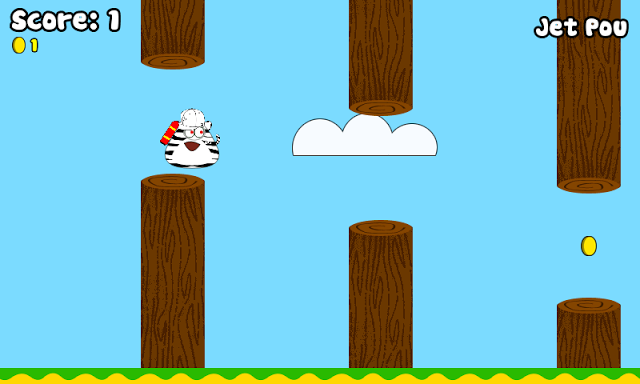 Jet Pou - Se parece muito com Flappy Bird #Jogos #Pou