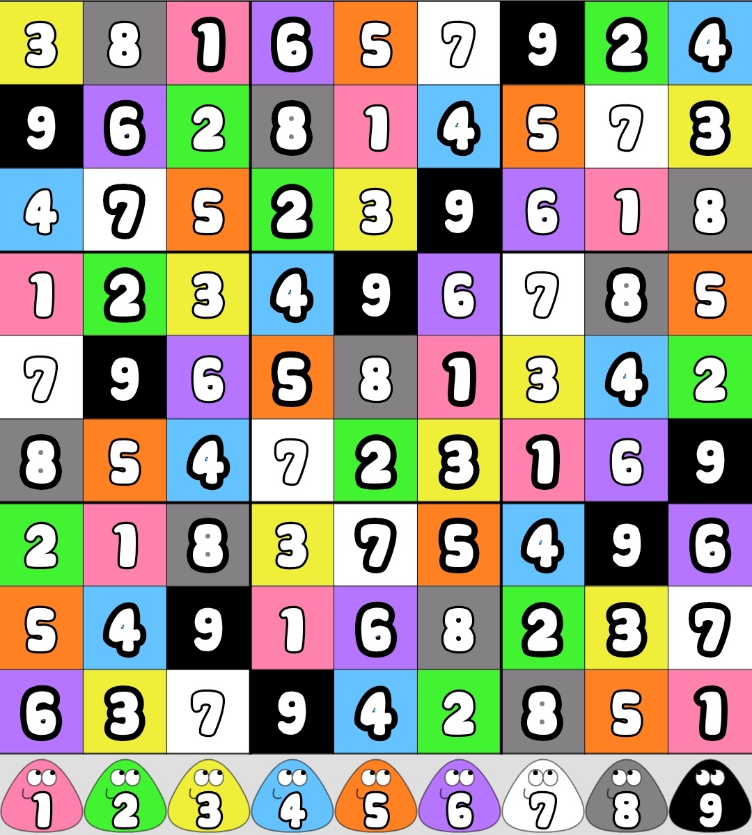 Jogo pou - Sudoku