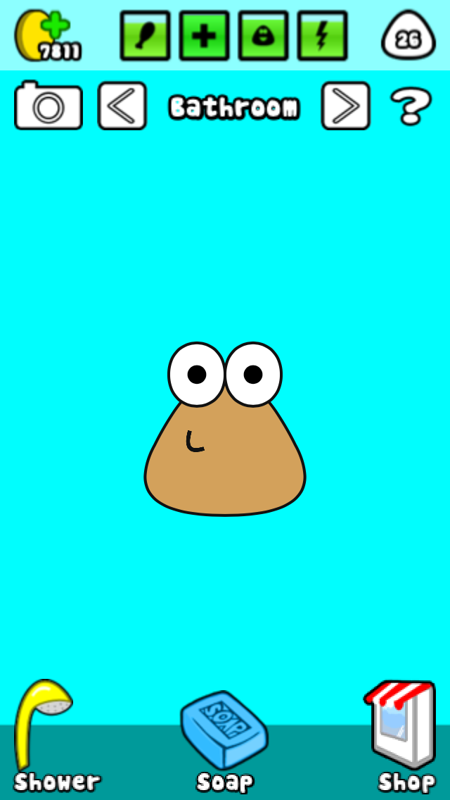 Baby Pou in the Bathroom • COKOGAMES