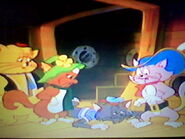 The Mouseketeers find Dumas from a drain pipe.