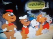 (Left to right next to Barkerville) Kita, Minami, Hishagi, and Nishi