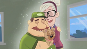 Olaf, Gertrude and Kiki hugging