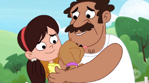 Julie, Checkers, and Mr. Grubo
