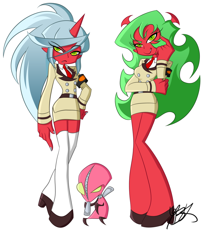 Demon Sisters Panty And Stocking Scanty and Kneesocks | Power Friends Wiki | Fandom