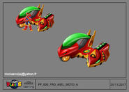Action Axel's motorcycle model sheet