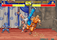 Keith performing the Rolling Cannon.