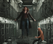 Jean Grey (X-Men flim series) can fly via her telekinesis.