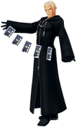 Luxord (Kingdom Hearts) was born when an unknown individual lost his heart to the darkness, his heart becoming a Heartless while his body became the Nobody Luxord.