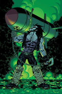 Lobo (DC Comics) a Czarnian, the last of his kind after he genocided them in a science project.