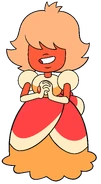 Padparadscha Sapphire Steven Universe.png (42 KB) Padparadscha Sapphire (Steven Universe) is a defective Sapphire whose future vision instead predicts the immediate past.