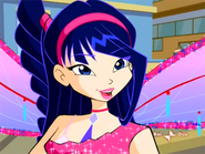 Musa (Winx Club) draws her all of strengths, abilities and powers from music.