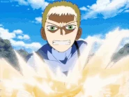 Buzarai (Konjiki no Gash!!/Zatch Bell!) is a demon who uses spells with the element of metal to create and wield different kinds of axes.