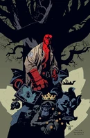 Hellboy v4-125.jpg (1.05 MB) Hellboy (Hellboy/BPRD) normally keeps his horns filed down to stumps.