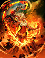 Pele (Hawaiian Mythology), the goddess of fire, lightning, dance, and volcanoes.