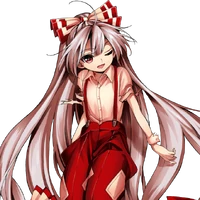 Th155Mokou.png (426 KB) Like her archrival Kaguya, Fujiwara no Mokou (Touhou Project) became a Person of Hourai after drinking the Hourai Elixir.