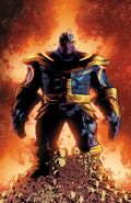 Thanos (Marvel Comics) as the avatar of Death could use the power of death in various ways such as induce death to a group of Avengers that couldn't die.