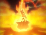 Genryūsai Shigekuni Yamamoto's (Bleach) Flaming Spiritual power.