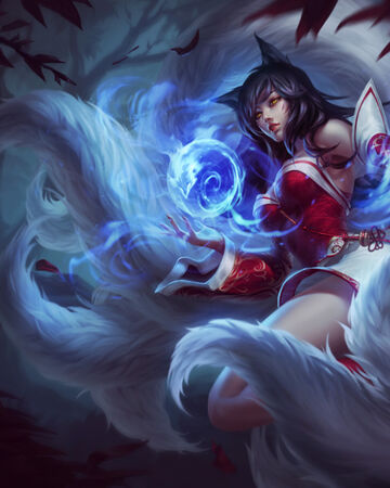 white nine tailed fox demon