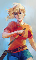 Annabeth Chase (Percy Jackson Series) half-god, half-human.