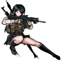 Mukuro Ikusaba (Danganronpa) is known as the Ultimate Soldier.