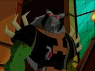 Silver (The Teenage Mutant Ninja Turtles 2003) wields the powers of the Super Turtles: gravikinesis, size alteration, electrokinesis, and slime mimicry.