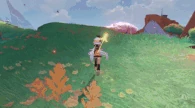 Iansan (Genshin Impact) uses her Thunderbolt Rush to enhance her speed.